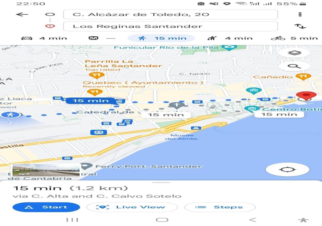 Habitaciones En El Atico De Tona Mirando A La Bahia De Santander Ngoại thất bức ảnh
